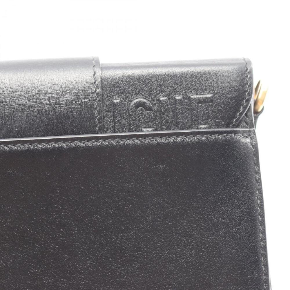 CHRISTIAN DIOR Black Leather Shoulder Bag - Picture 6 of 10